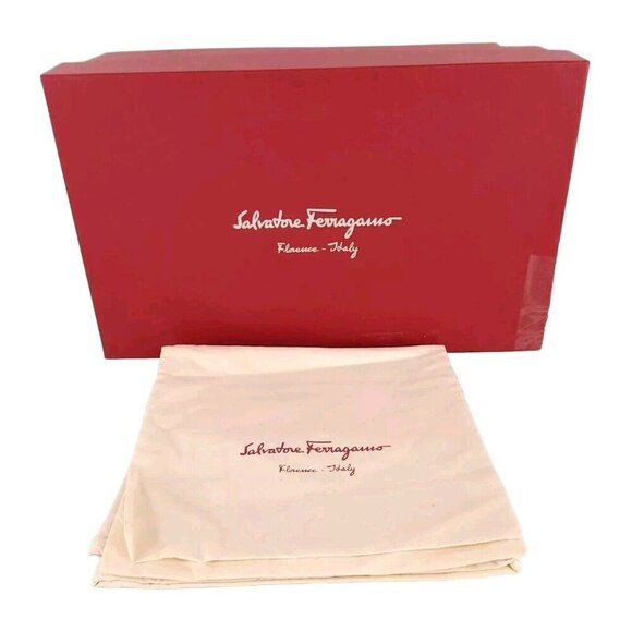 Salvatore Ferragamo Dion Slip On Sneaker Size 43.5 10.5 EE Mens Black $595 - Picture 12 of 16